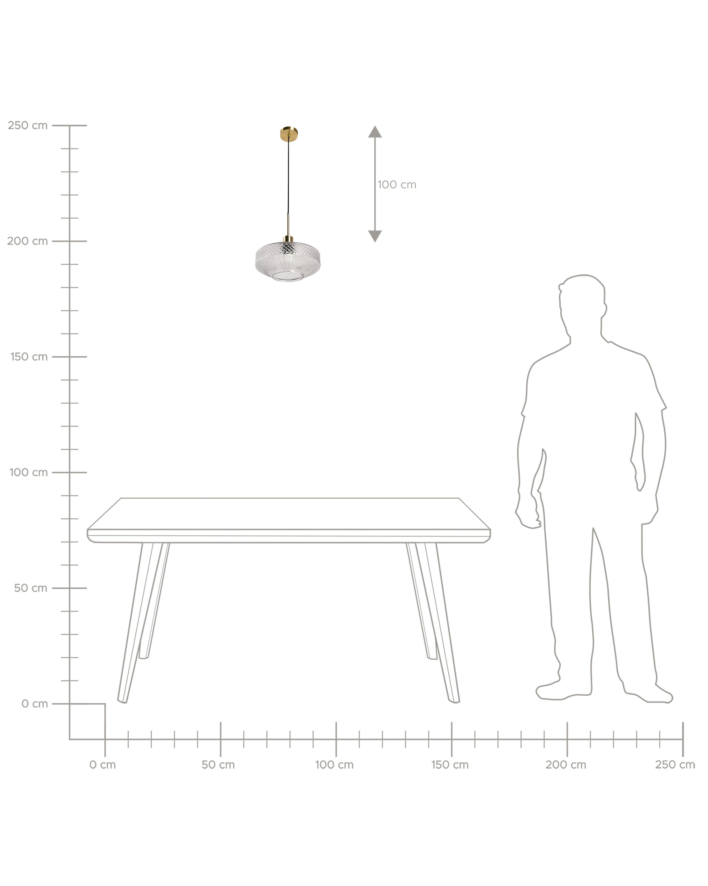 Hanglamp PIRRIS Glas Transparant