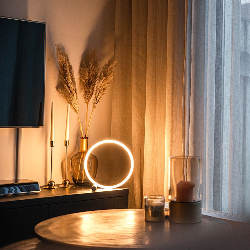 Design tafellamp messing incl. LED 3-staps dimbaar - Navara