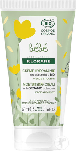 Klorane Bébé Bio Crème Hydratante Bio Tube 50ml