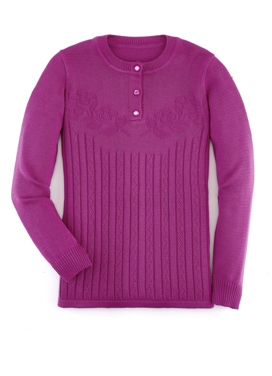 Pullover mit floraler Struktur