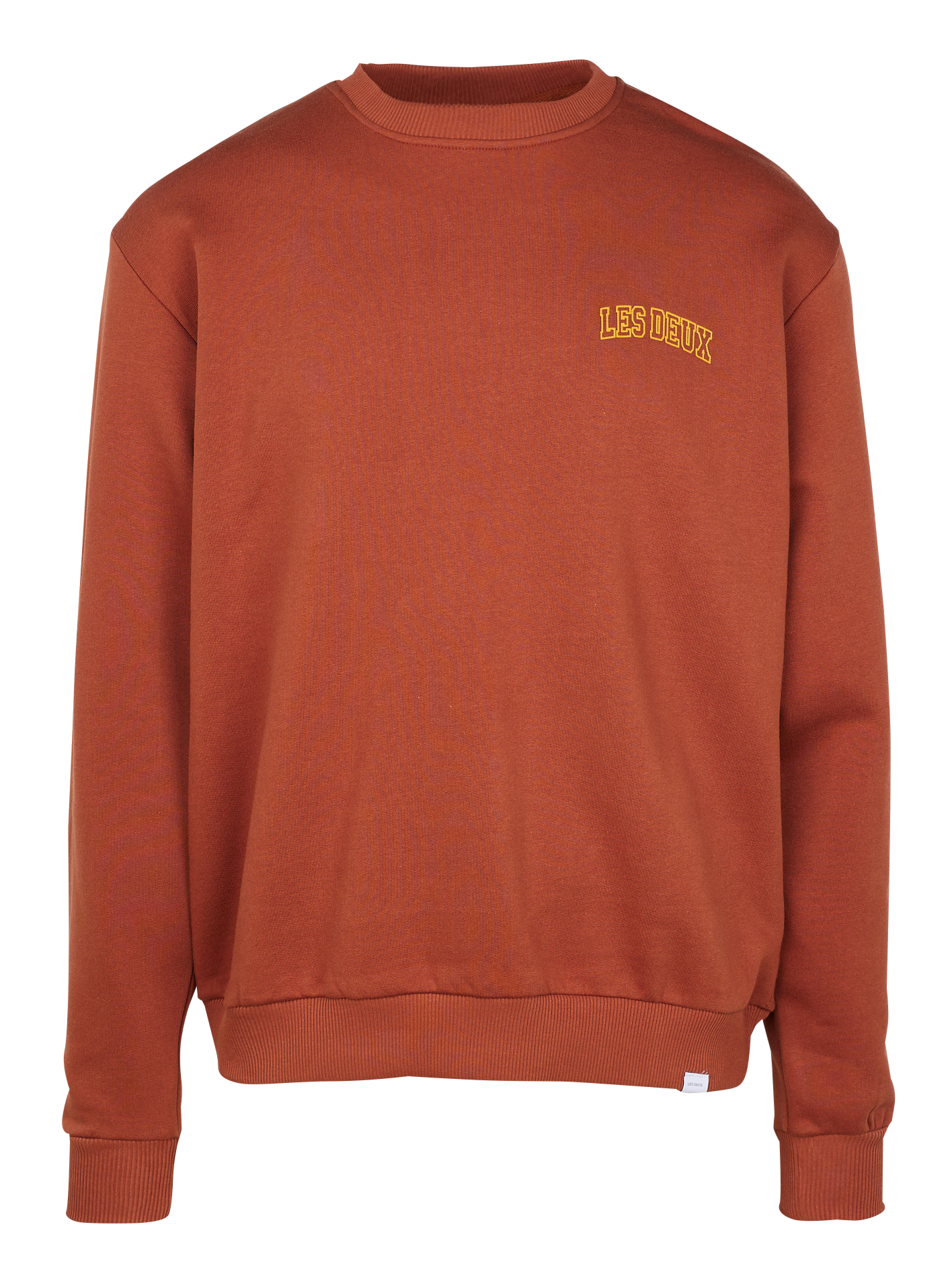 Sweat à col rond en coton| Marron