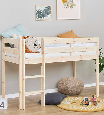 Hoppekids Seng - Halvh?j - ECO Comfort - Natural Wood