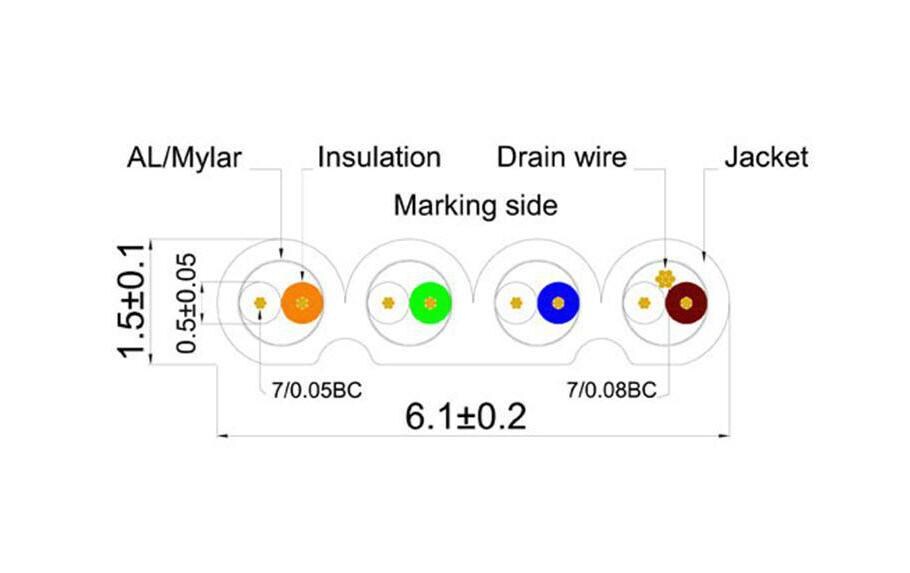 Slimpatchkabel RJ-45 - RJ-45, Cat 6, STP, 2 m, RotGeschirmtes Twisted-Pair-Kabel (STP) mit Klinkenschutz