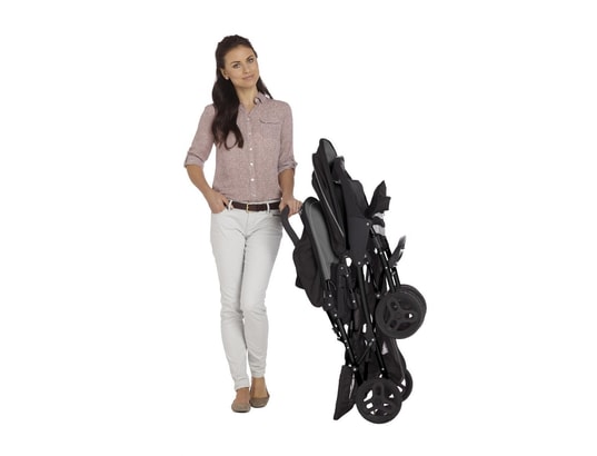 GRACO - Poussette double stadium duo noir/gris