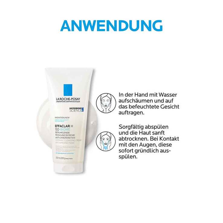 La Roche Posay Effaclar H Iso-Biome Reinigungscreme, 200 ml