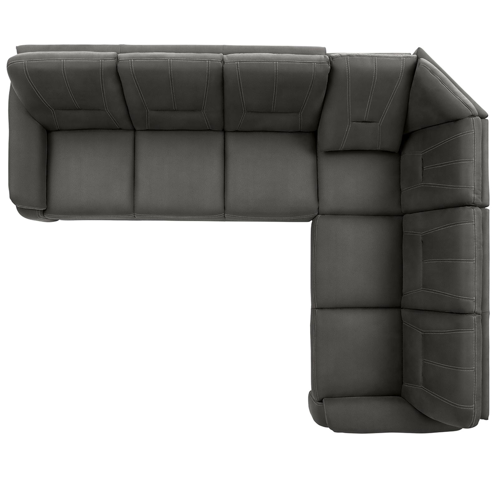 polsterpower Ecksofa - Holiday steel - Basismodell - rechts