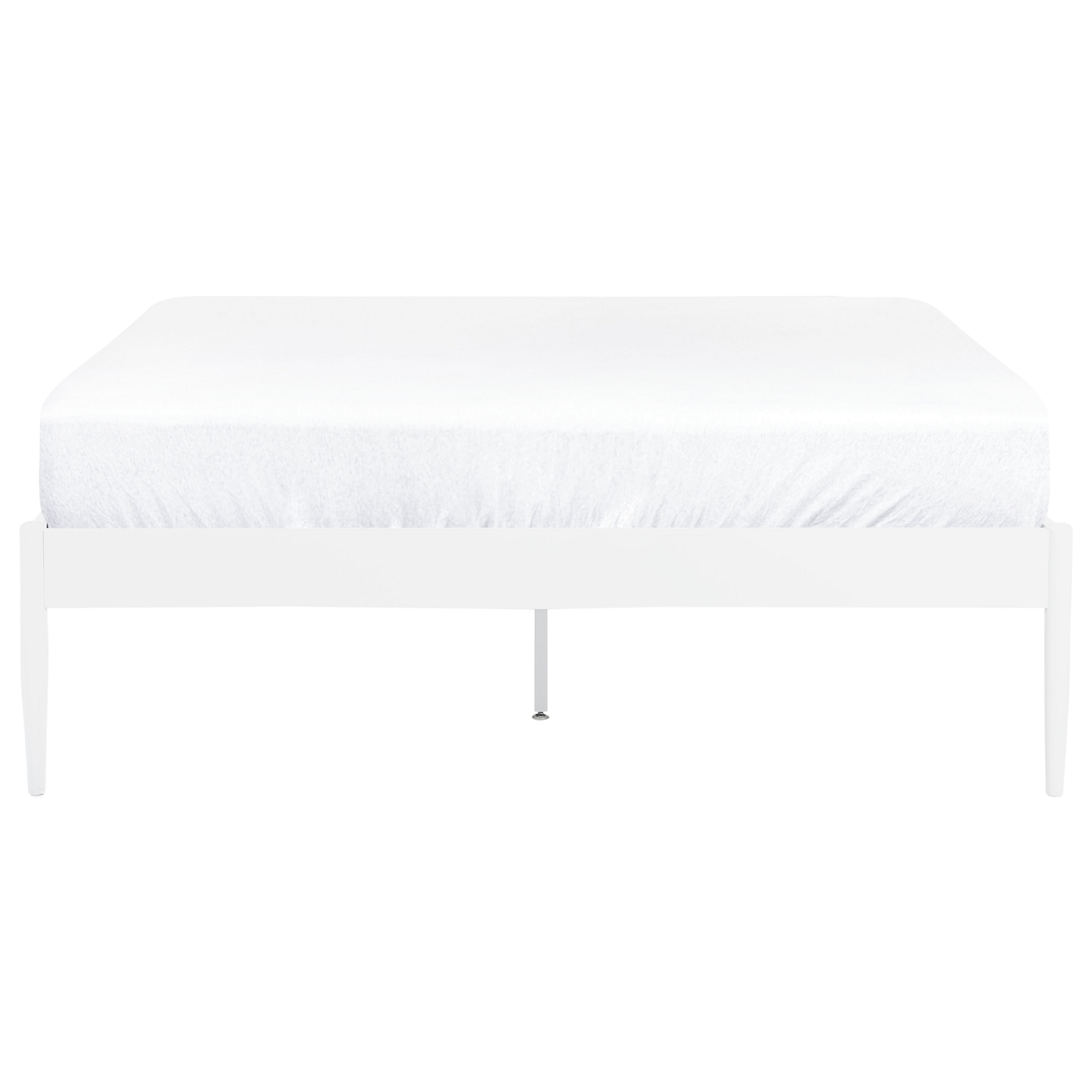 Beliani - VAURS  - Tweepersoonsbed - Wit - 140 x 200 cm - Staal