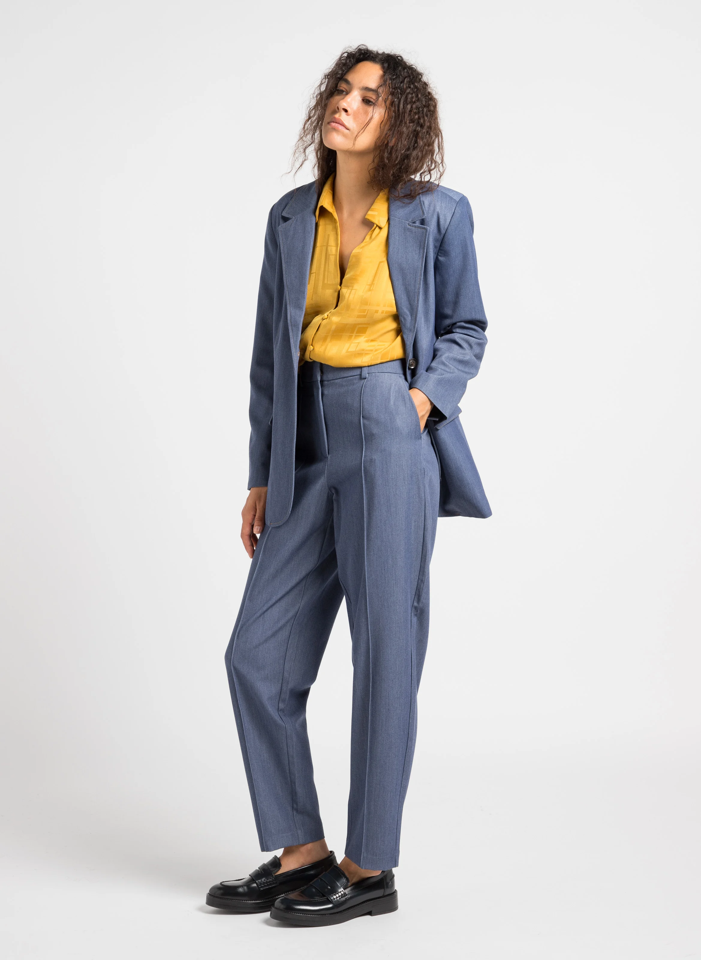 MIRNA - Mocassins en cuir | Bleu