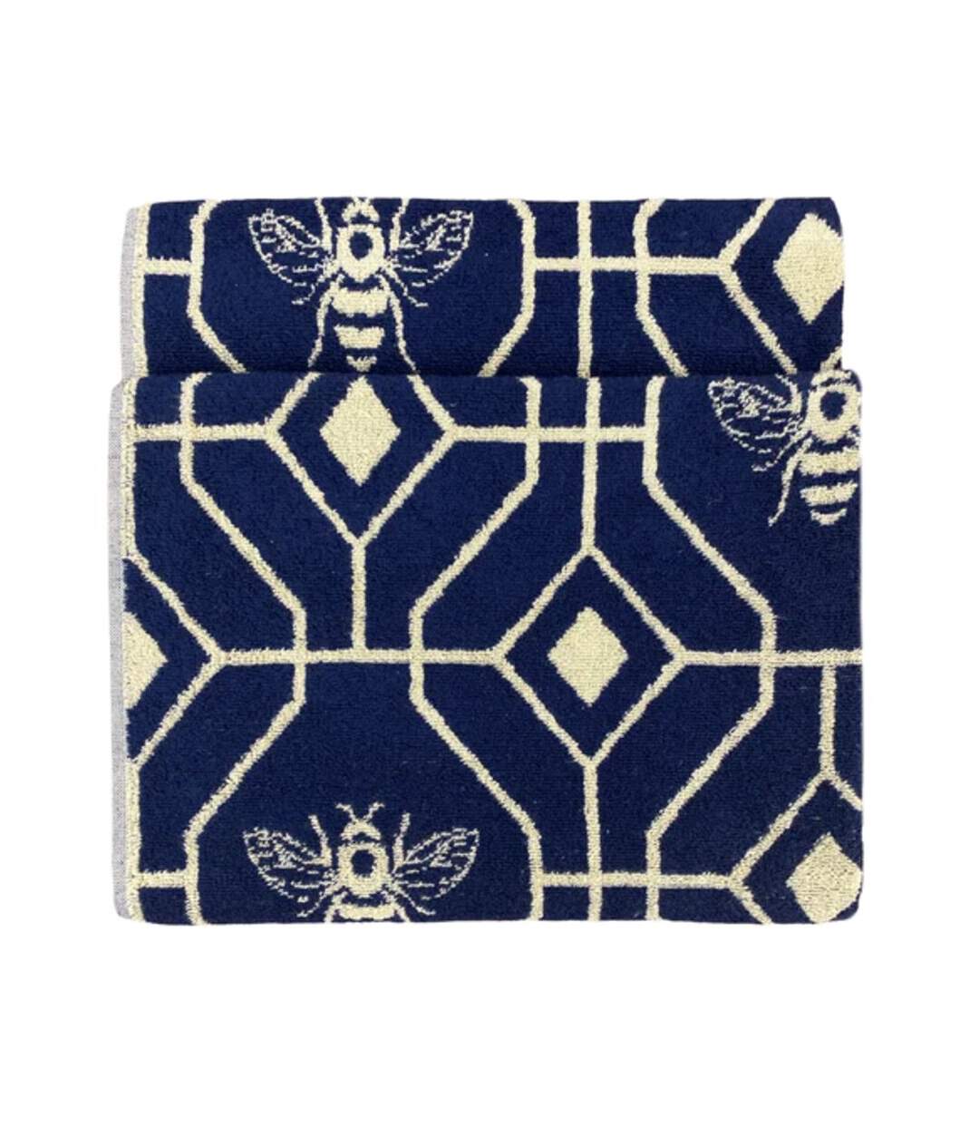 Furn - Serviette de bain BEE DECO (Bleu marine) (Taille unique) - UTRV2751