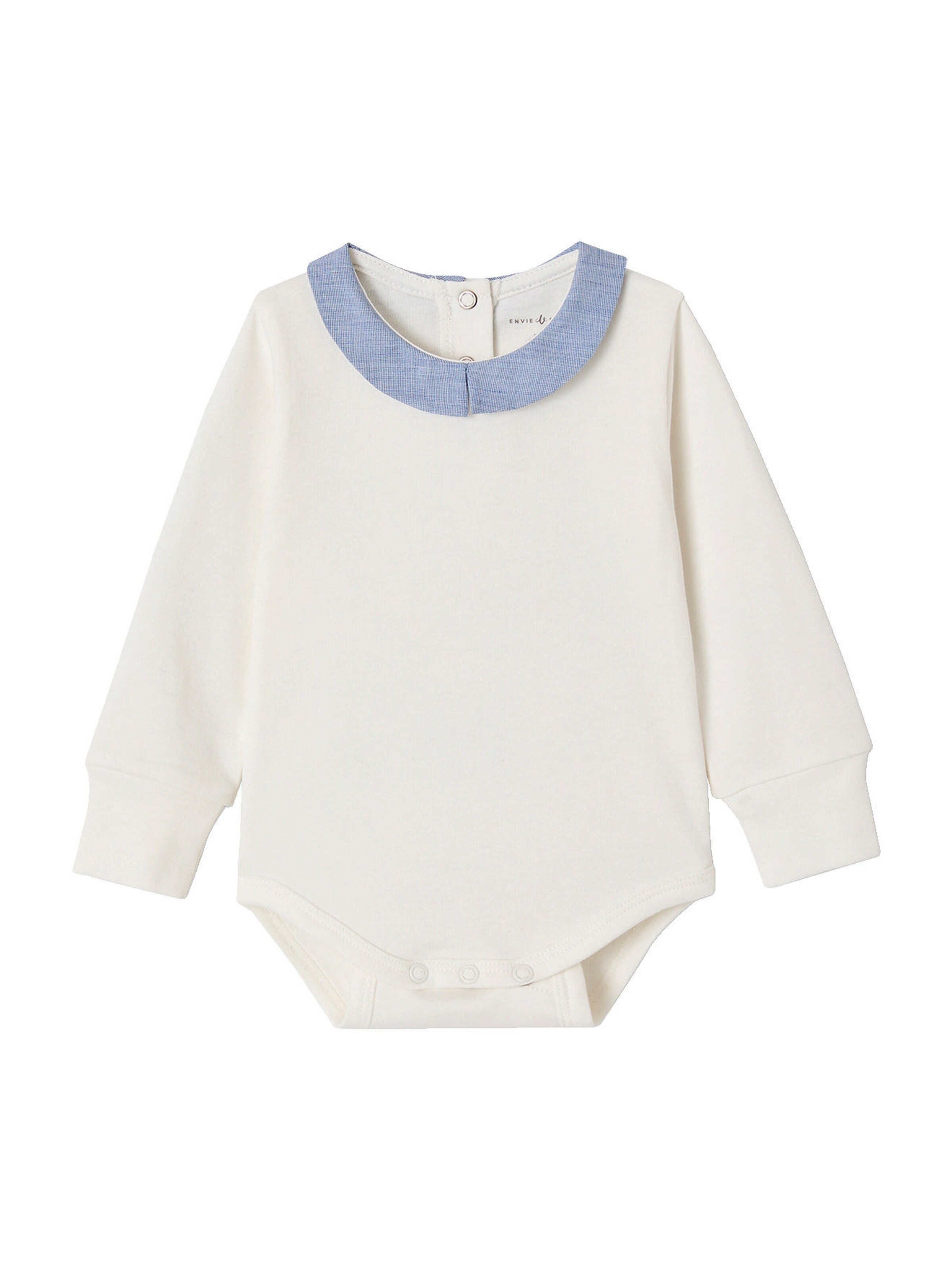 Envie de Fraise Bio-Kollektion: Mitwachsender Baby Body wollweiß