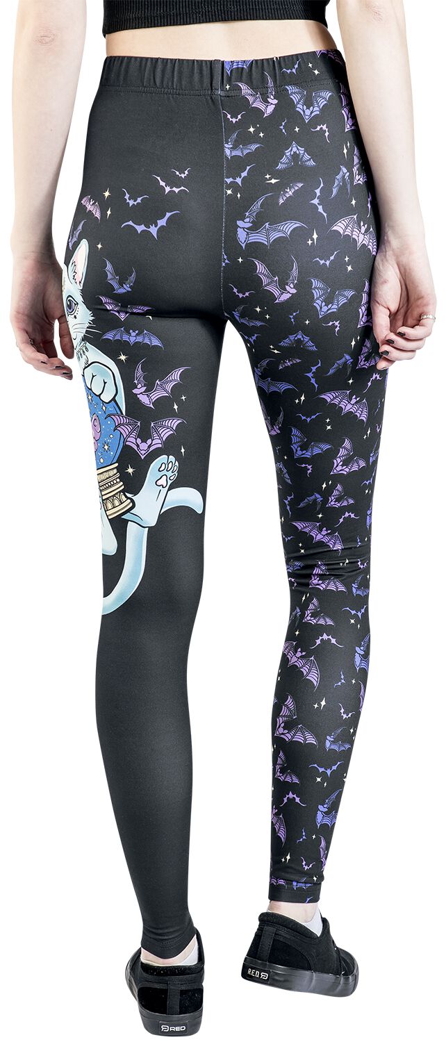 Leggings With Cat And Bat Print | Full Volume by EMP Legging