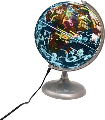 Lexibook Bordlampe Dag & Natt Globus Norsk