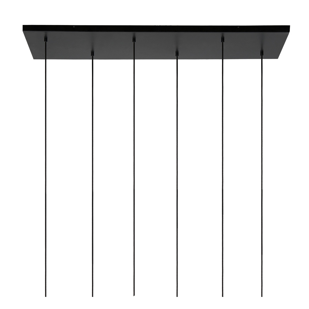 Lucide Joanet hanglamp 132cm 6x E27 zwart