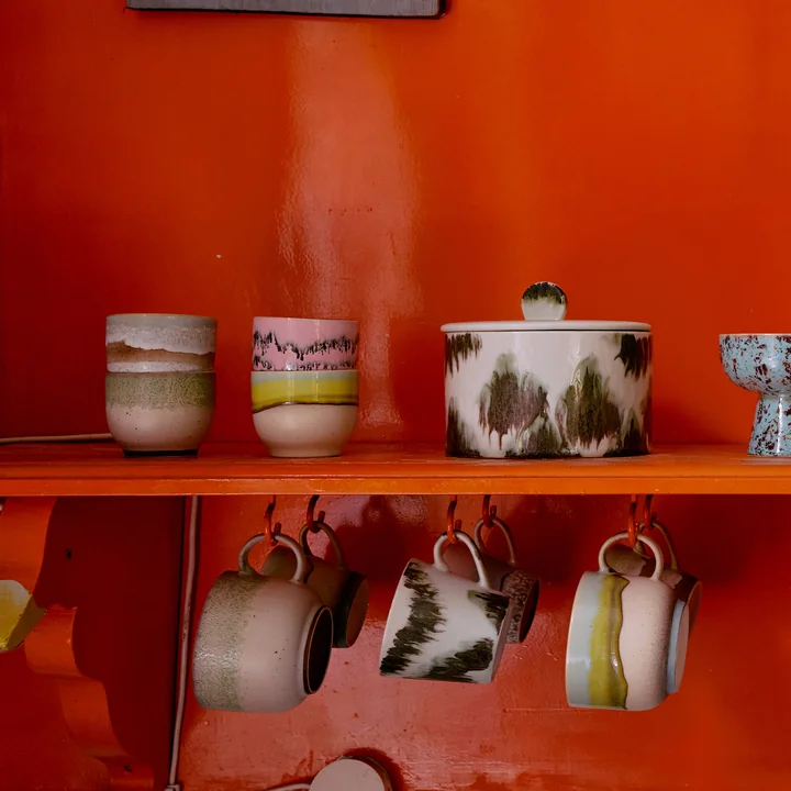 HKliving - 70's Kaffeebecher, moss