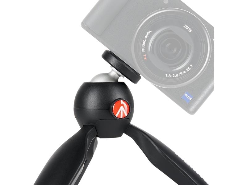 Manfrotto Smartphone-Stativ Pixi II Mini-Stativ mit Kugelkopf für kompakte Systemkameras
