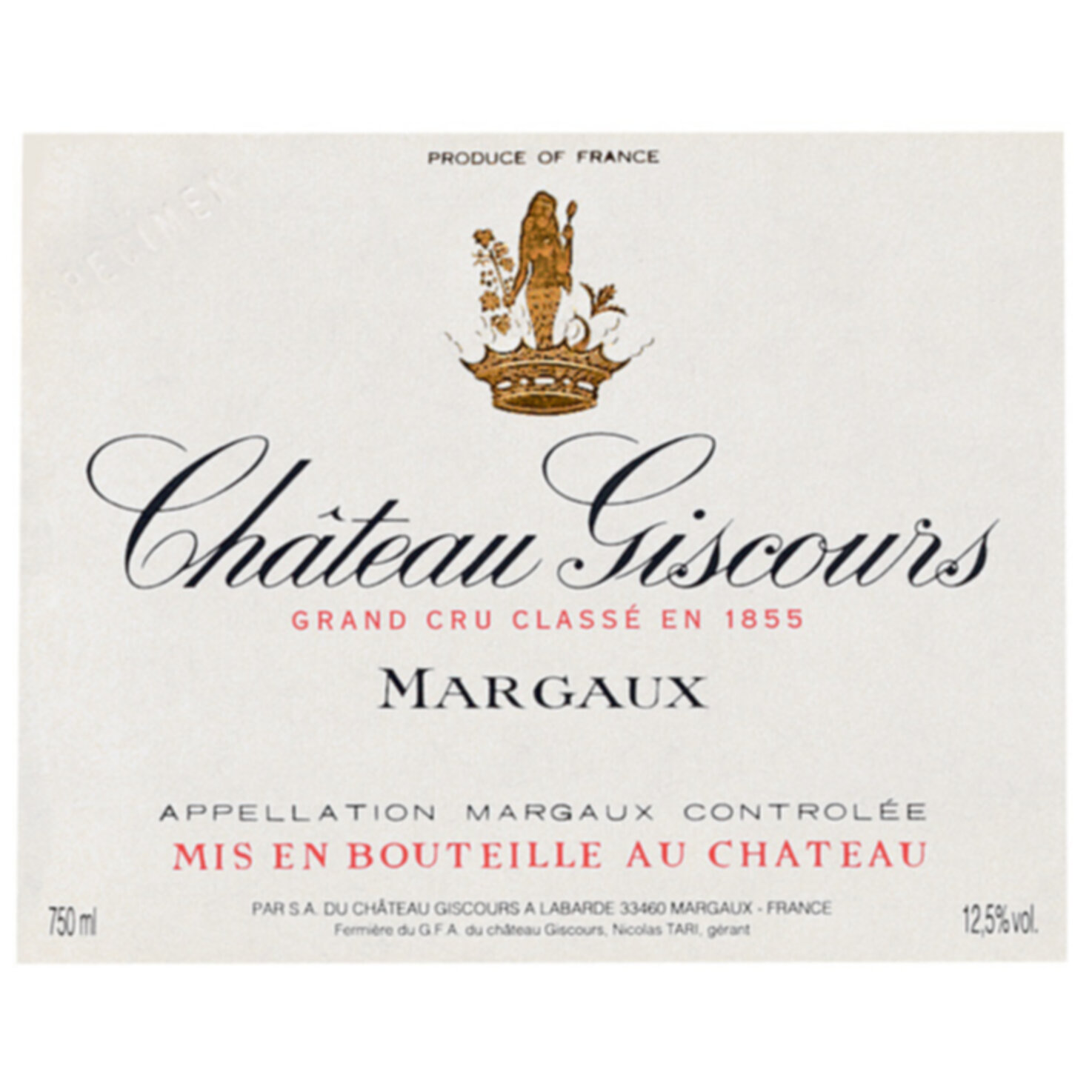 Château Giscours Margaux AC 3ème Cru Classé 6x 75cl -6x 75cl
