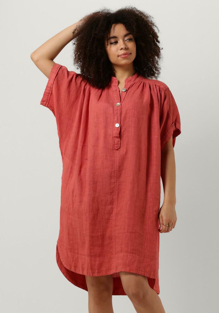 BY-BAR roze by-bar mini jurk amber linen dress