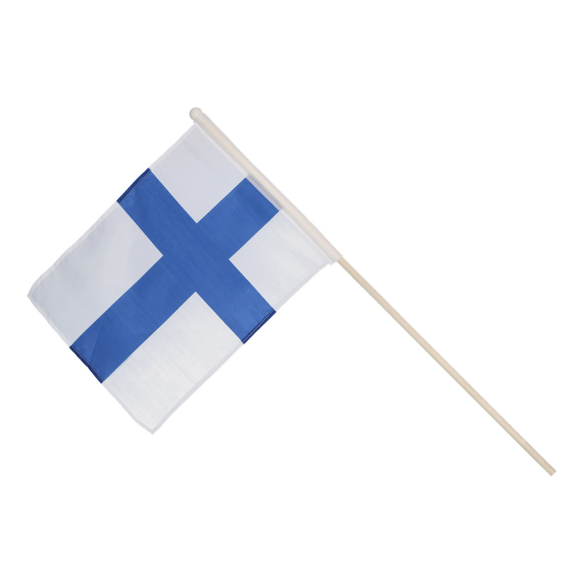 Finsk håndflagg 28x20 cm