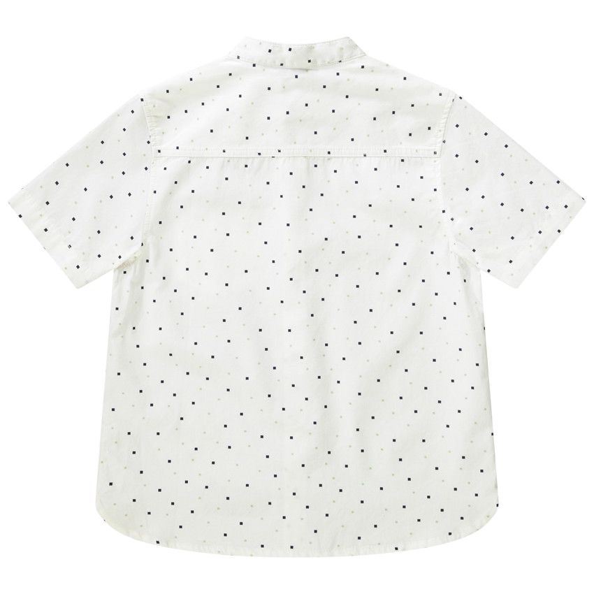 Chemise manches courtes imprimée + mouchoir pour garçon - Blanc
