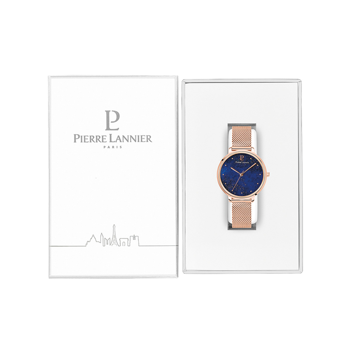 Montre Pierre Lannier femme acier doré rose