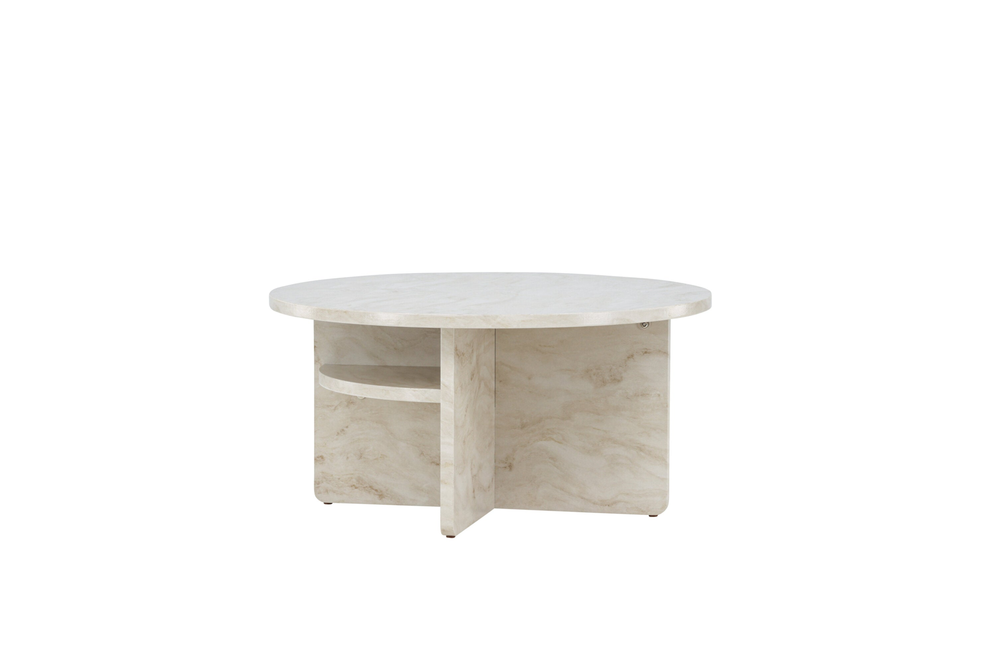 Kuopio Salontafel - ø85 cm - Marmer look