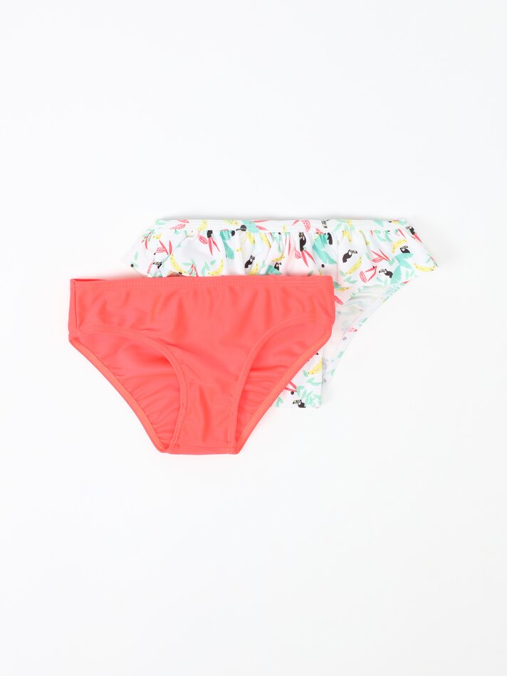 Conjunto com 2 maiôs combinando - Coral Forte