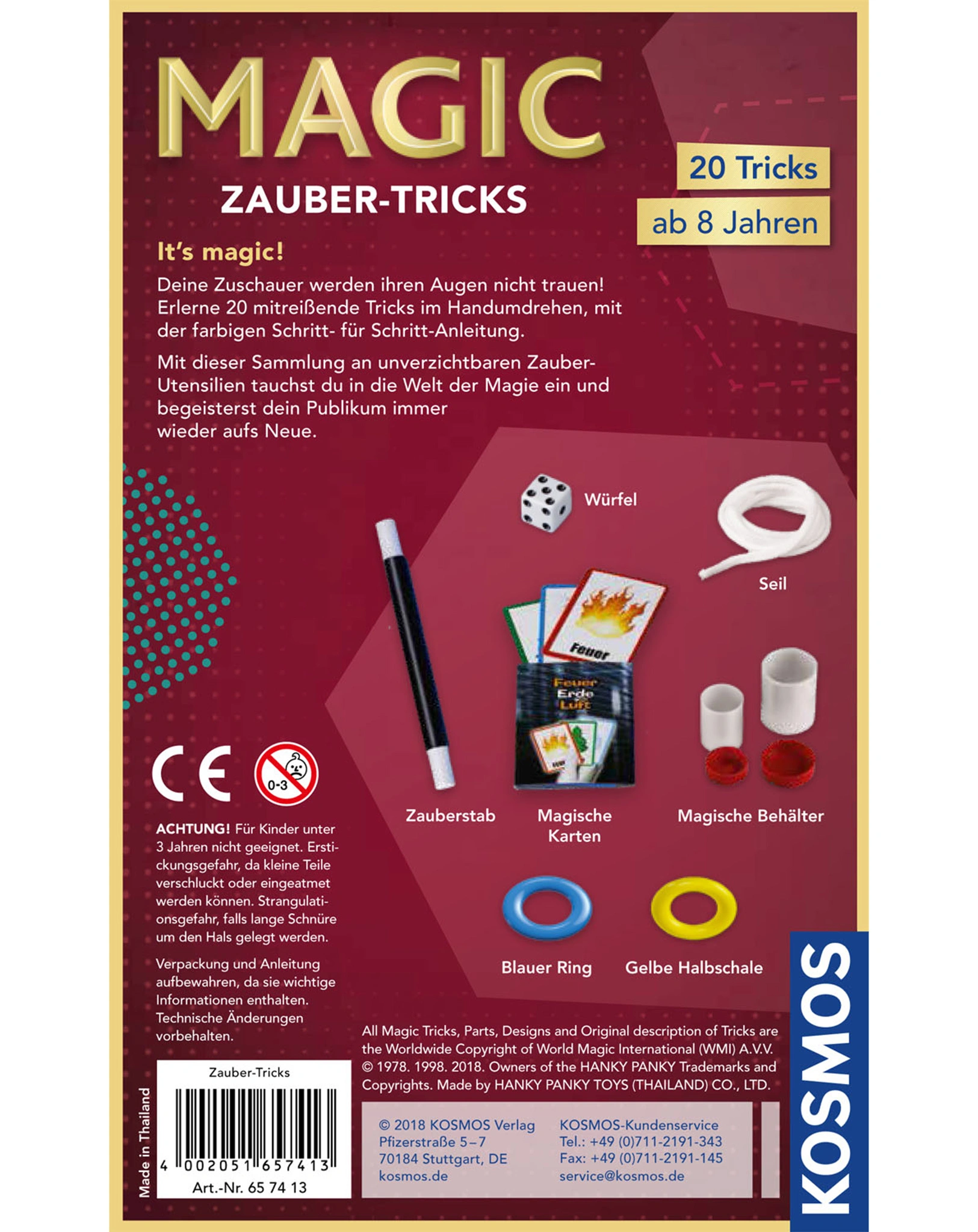 Experimentierkasten ZAUBER-TRICKS in bunt