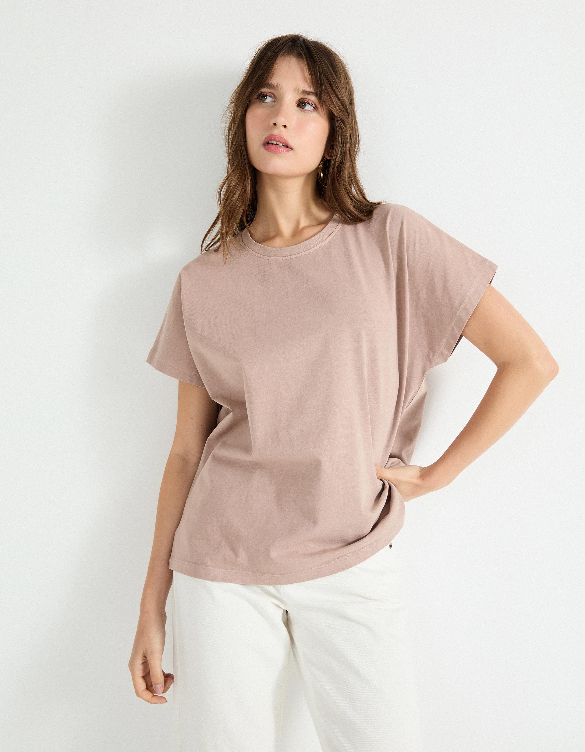 T-shirt, Mulher, Rosa Claro