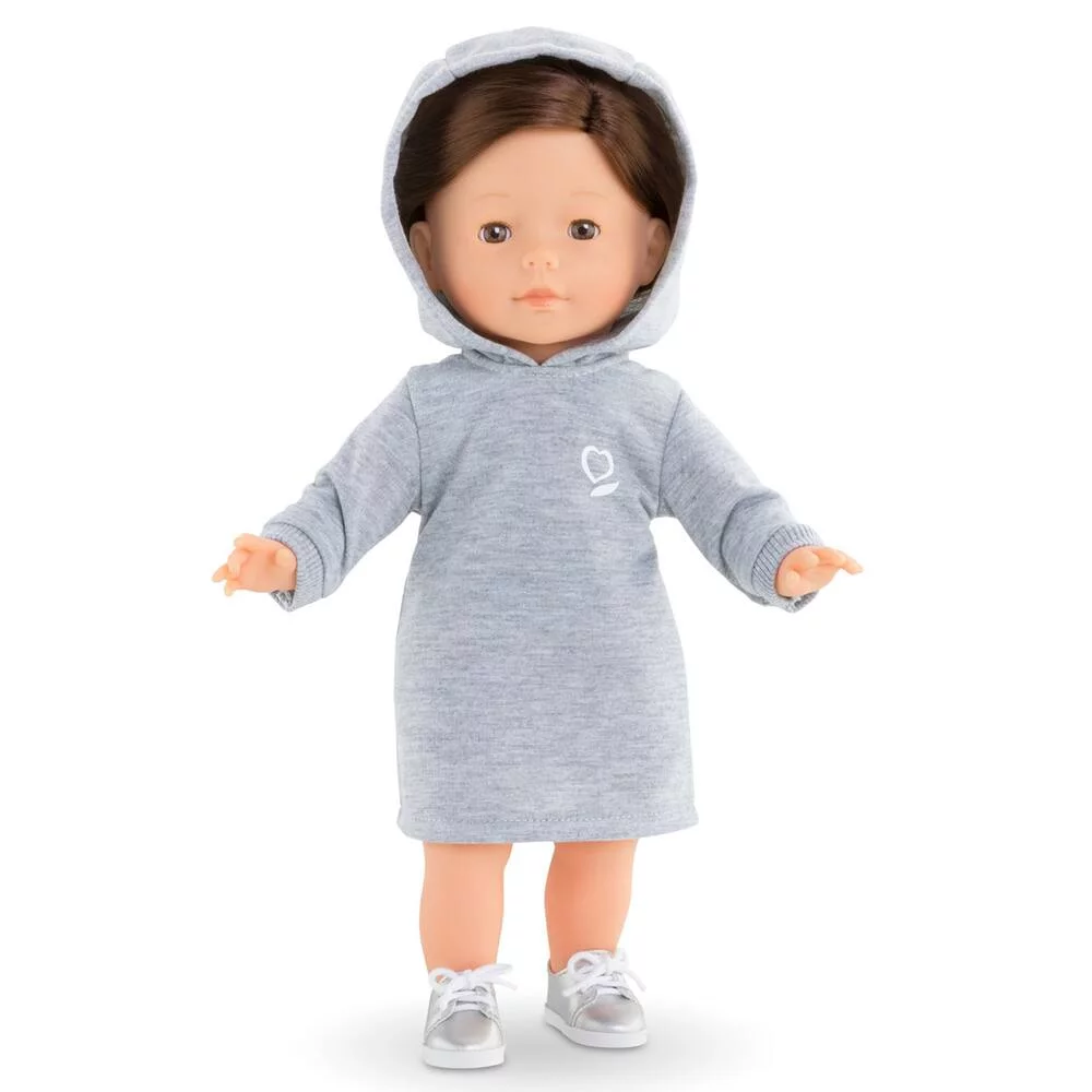 ROBE A CAPUCHE POUR POUPEE - COROLLE MA COROLLE