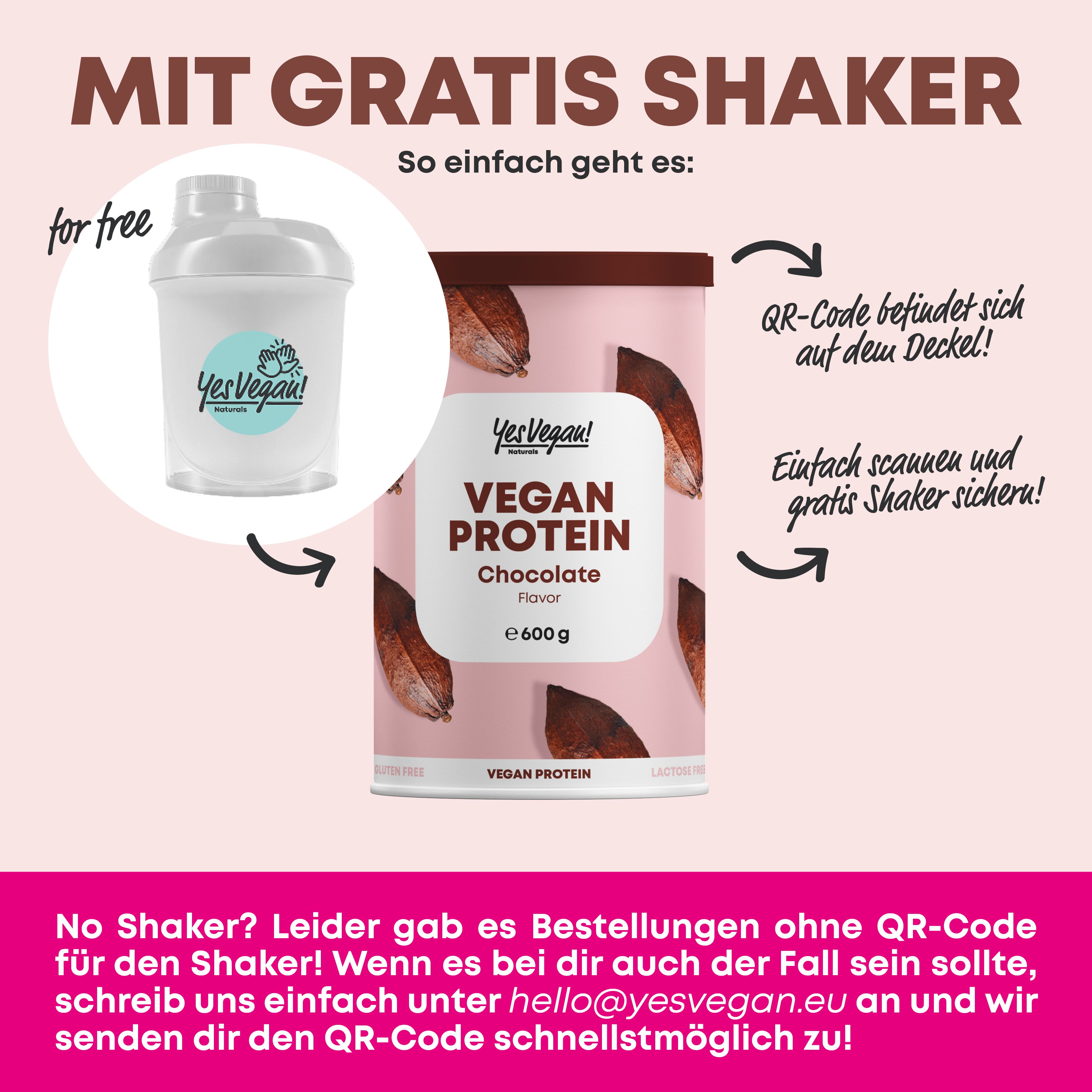 Yes Vegan® Proteinpulver Schokolade