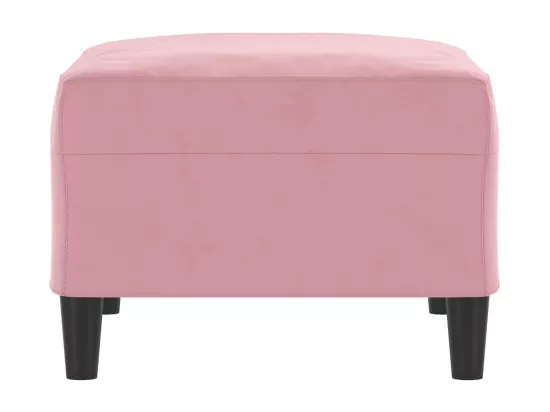 Repose-pied Rose 70x55x41 cm Velours