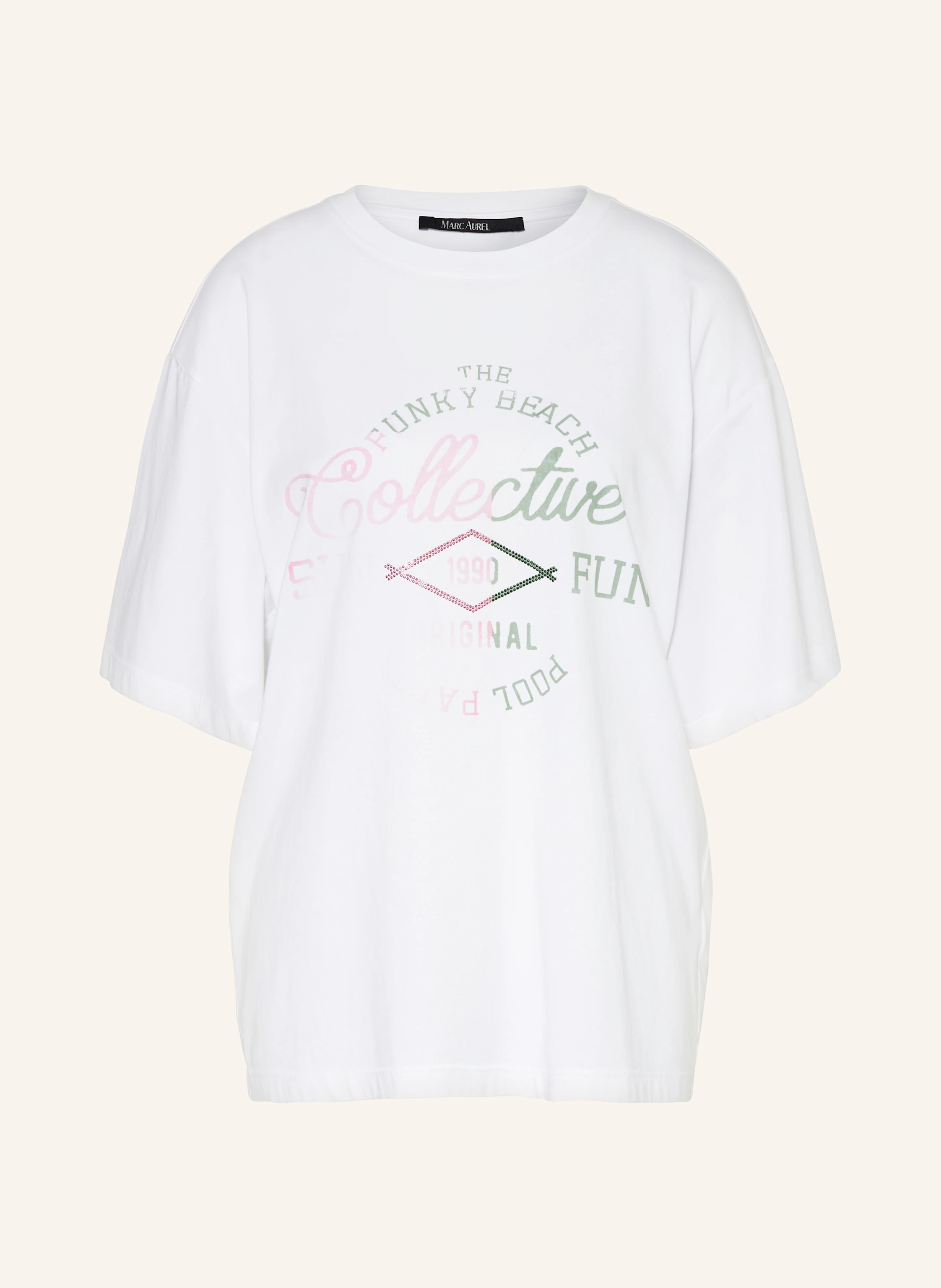 MARC AUREL Oversized-Shirt mit Schmucksteinen