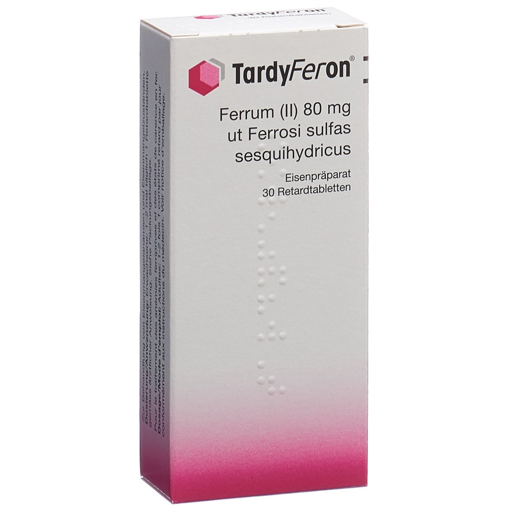 TARDYFERON Ret Tabl 80 mg Blist 30 Stk