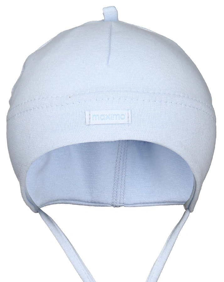 Jersey-Mütze BASIC mit Ohrenschutz in hellblau