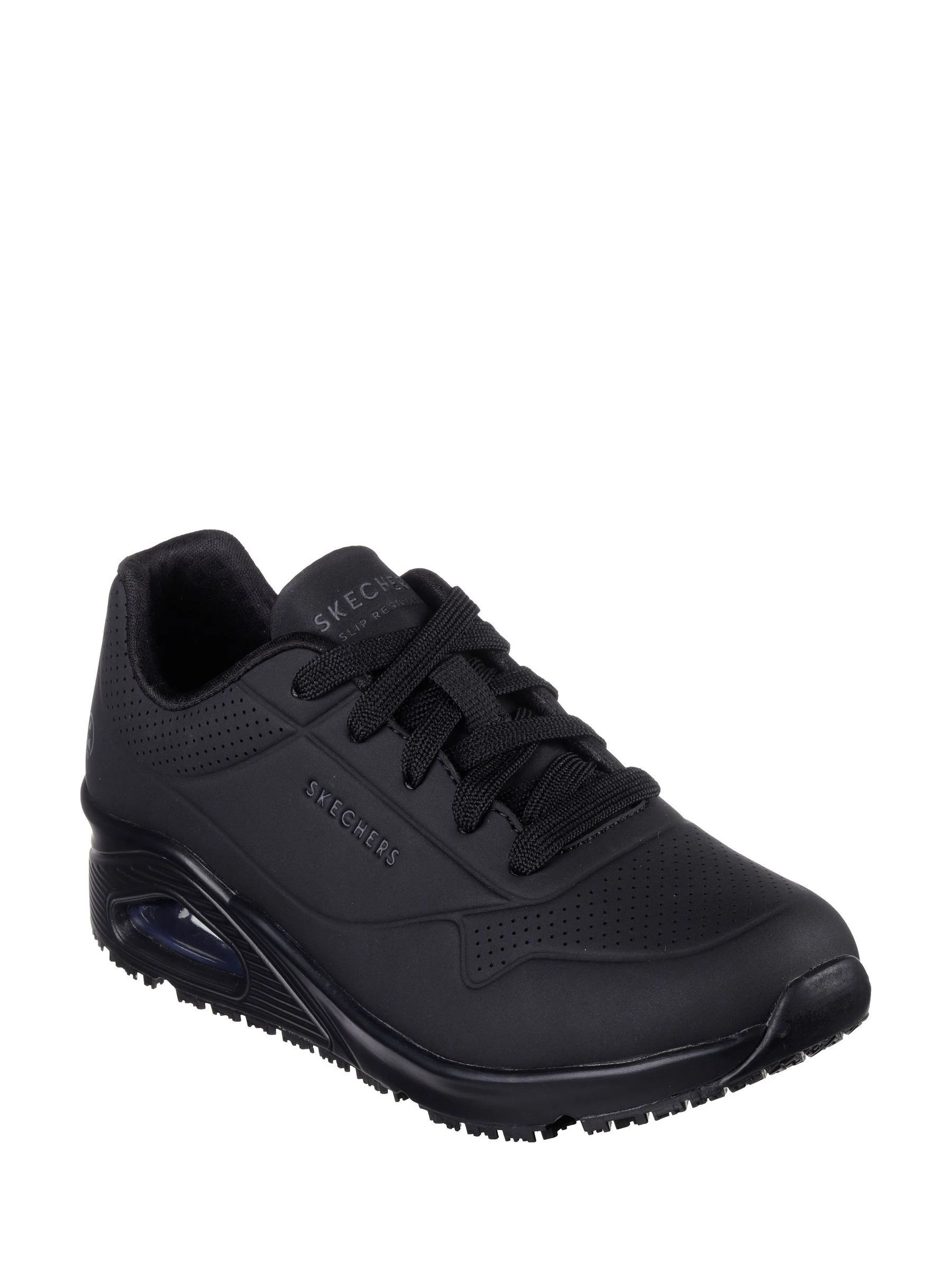 Zwart - Skechers - Uno antislip werksneakers voor dames
