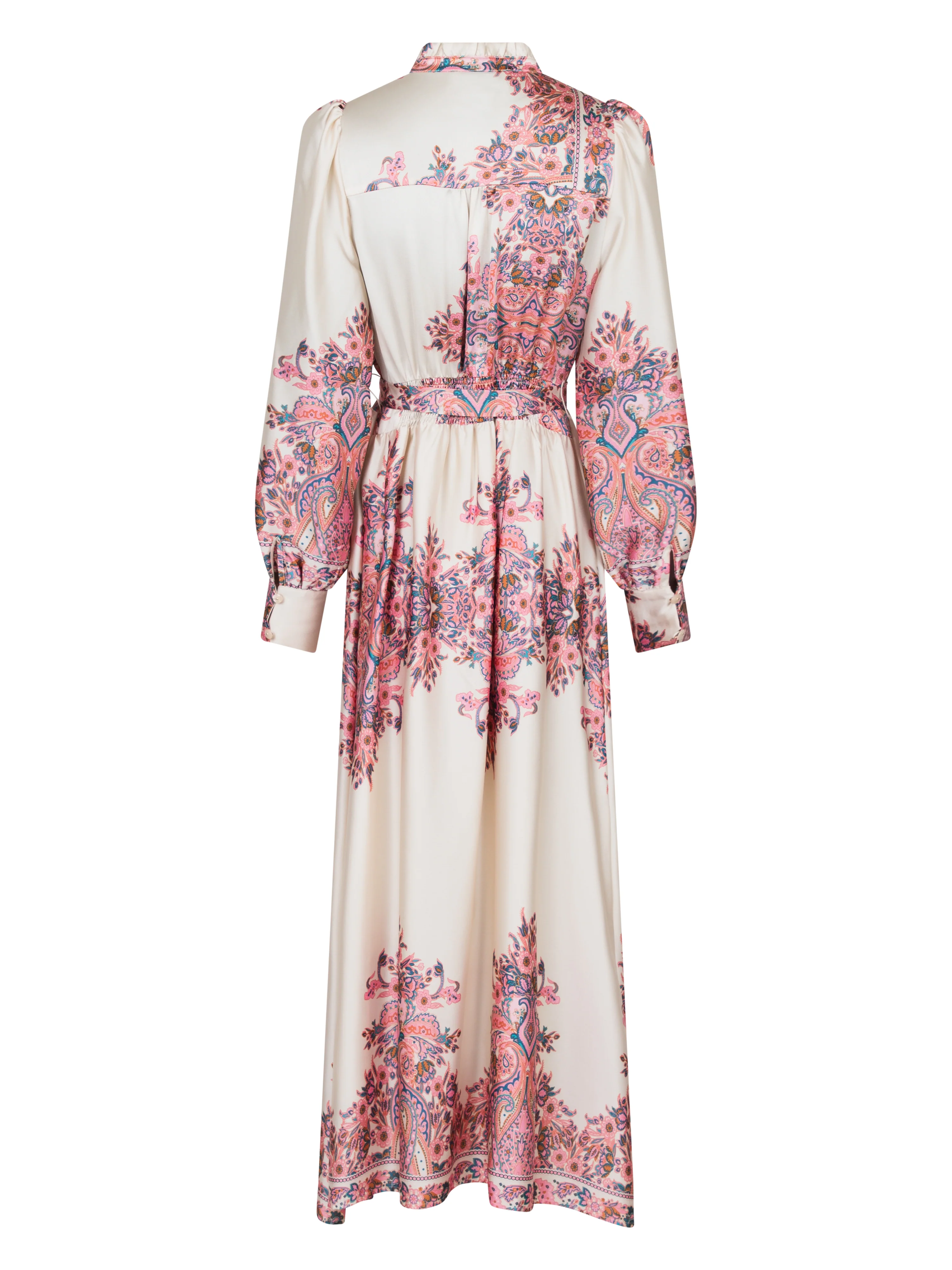 Neo Noir  Nova Paisley Border kjole - Light Pink