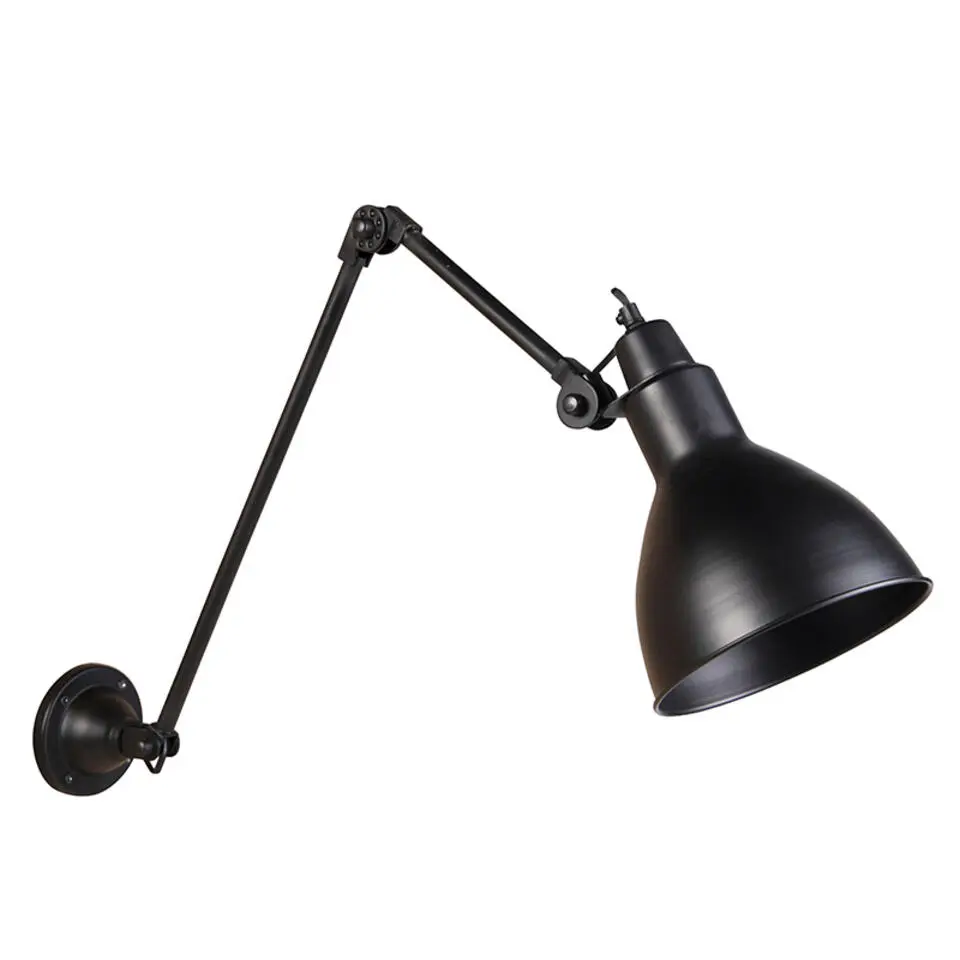 Qazqa wandlampen wye zwart e27