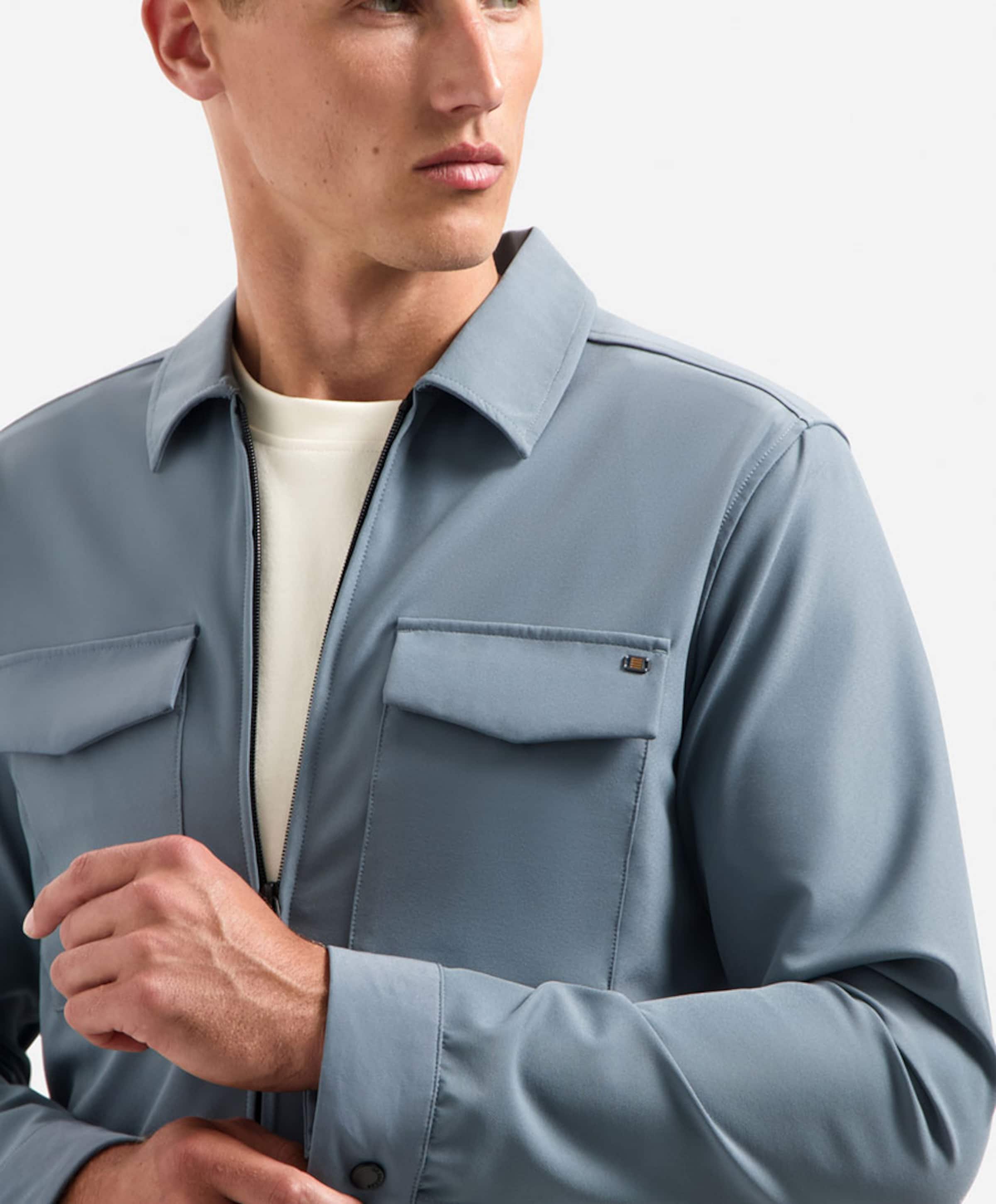 No Excess Heren overshirt blauw