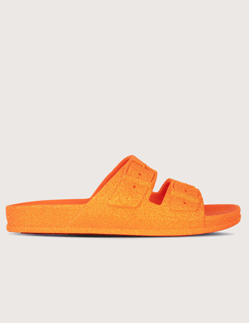 CACATOES SANDALES FEMME NEON ORANGE FLUO