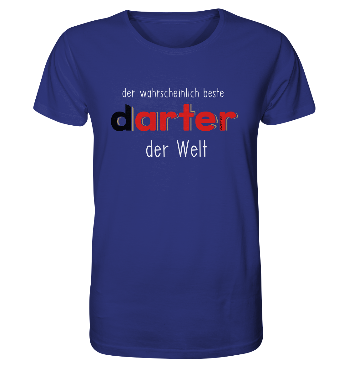 DartSturm - Der wohl beste darter der Welt Weiß - Organic Shirt