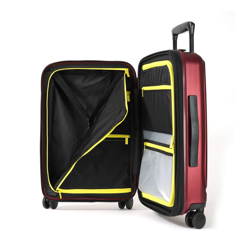 Valise rigide Pure mate Extensible 65cm Bordeaux