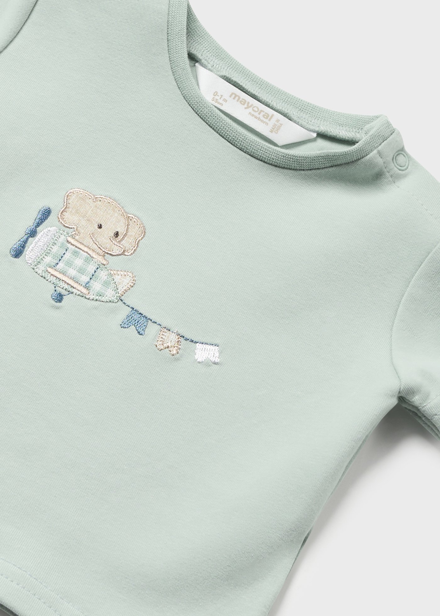 Conjunto de duas peças Better Cotton para recém-nascidos, branco