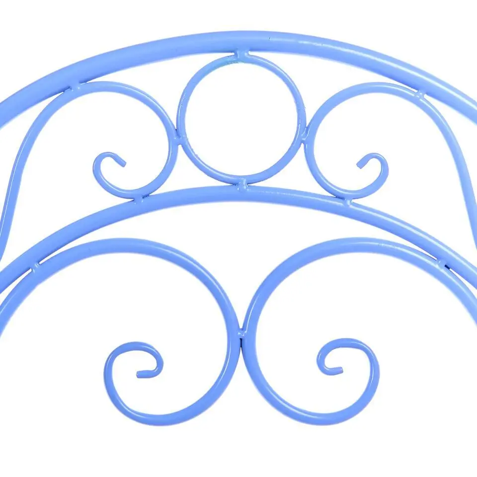 ALBINIA - Tuinstoel set van 2 - Blauw - Metaal