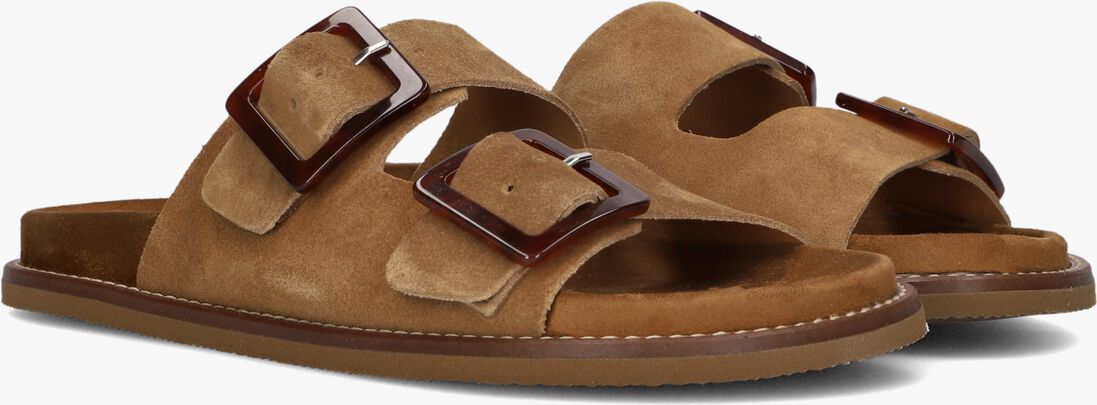 cognac lina locchi slippers sue 2 gesp slipper