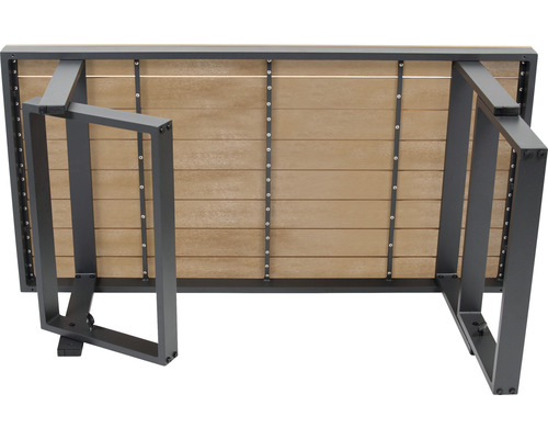 Tuinmeubelset loungeset bellavista 5-zits bestaande uit: driezitsbank, tafel inclusief kussens, aluminium antraciet