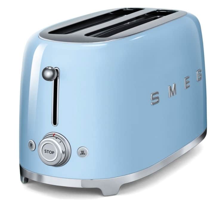 Grille-pain TSF02PBEU 4 tranches Bleu Azur - SMEG