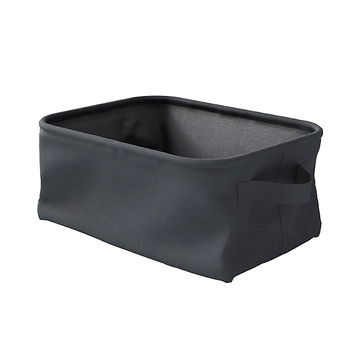Panier de rangement noir Elland GoodHome