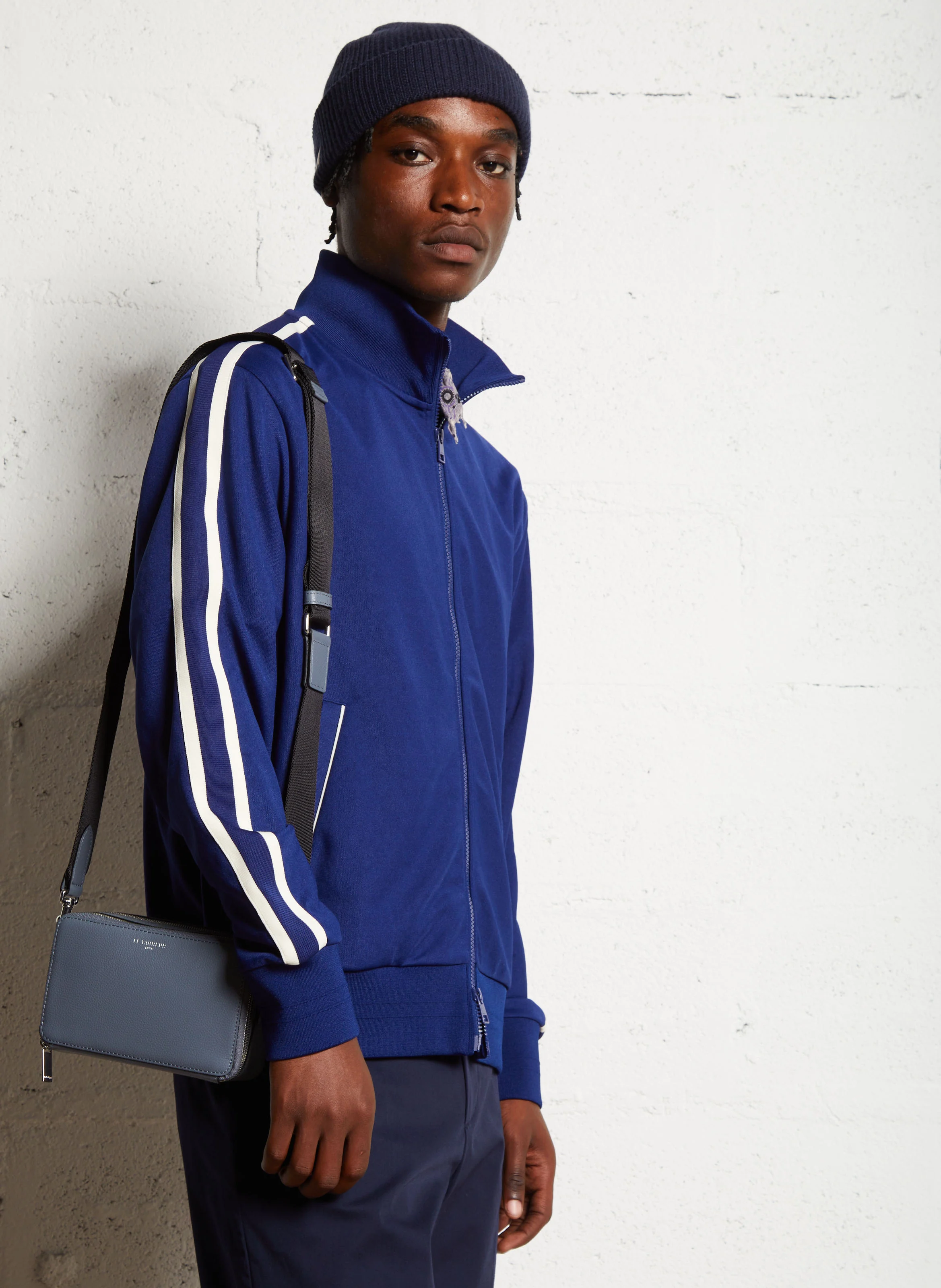 Sweat zippé| Bleu