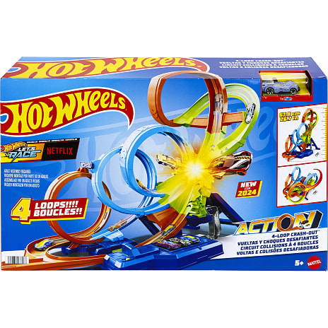 Hot Wheels Action 4-Loop Crash Out banesæt