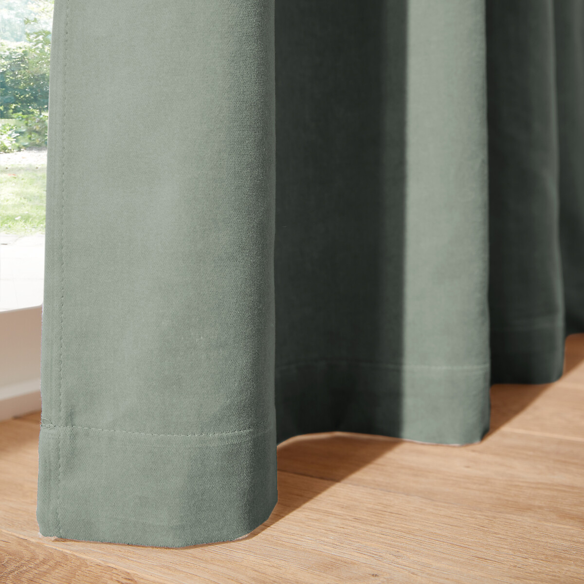 LA REDOUTE INTERIEURS<br>Cortina de veludo com debrum franzido, Veludo
